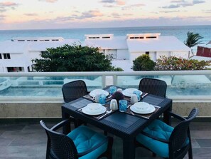 Dine on your private balcony