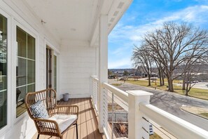 View of the Abbey Resort on Lake Geneva from patio