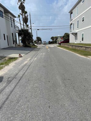 Beach access from parking spot