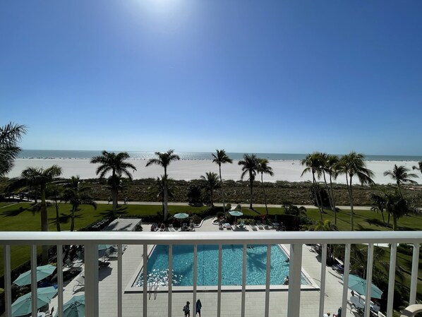 Gulf Balcony View of Pool