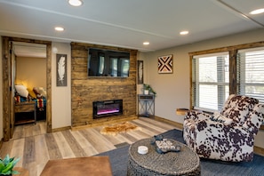 Living Room | Electric Fireplace | Smart TV