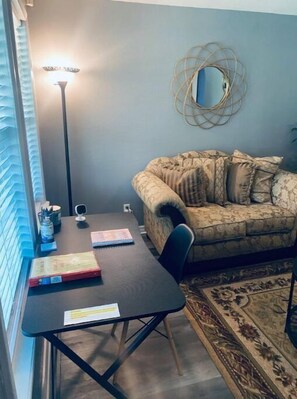 Living room with Work station