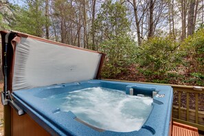 Patio | Private Hot Tub