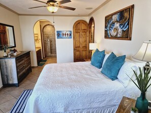 Master bedroom with private bathroom