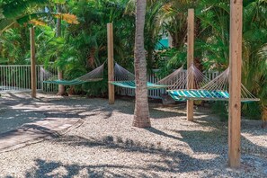 Hammocks for lazy afternoons.