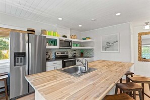 Eat-in kitchen — simple, cozy, Sea Haven.