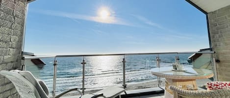 Balkon nach Süden mit Meerblick