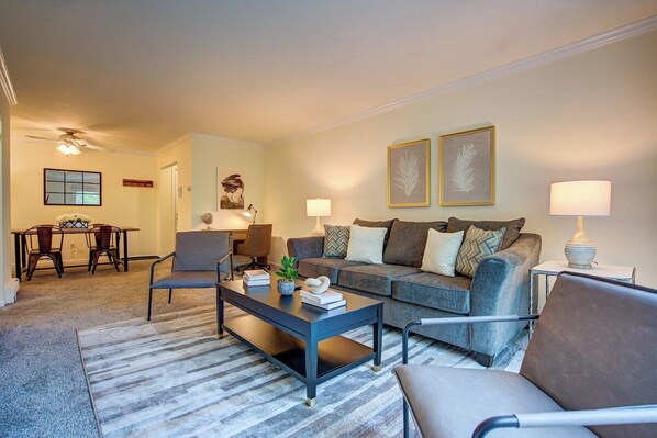 Feel right at home in our comfortable living room