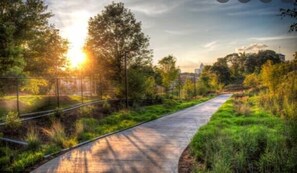 Atlanta's beautiful Beltline is a great place to enjoy the different areas of the city.