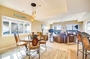 Dining Area | Central A/C | In-Unit Laundry | Self Check-In