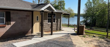 front door to cottage