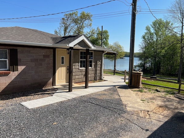 front door to cottage