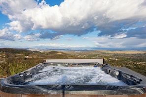 Hot tub with a view.