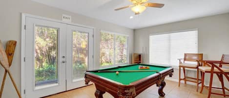 Unwind and have fun with a pool table: an entertaining touch that adds a playful vibe to your stylish and comfortable space