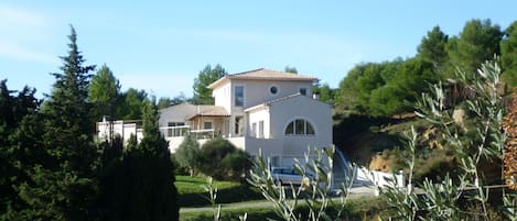 The villa from the. village