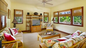 Ahe Lani Cottage - Living Room - Parrish Kauai