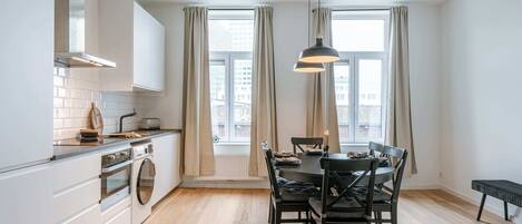 Bright dining area