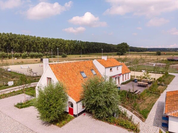 Bird's eye view of the ranch