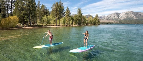 Stand-Up Padel in the Nearby Lake