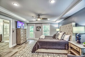 Bedroom with King & TV