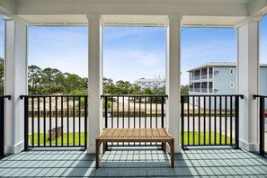 Balcony with gulf and bay views