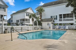 Pool is right behind our property.Open between April 15th and October 15th.