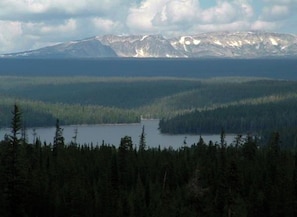 One mile hike to fishing lake.