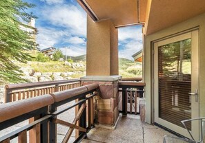 Private patio during the summer