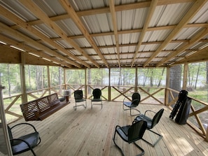 Large screened porch