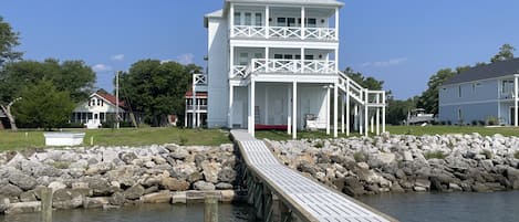 View of the house from the water 