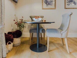 Dining Area | Rum Studio - West Highland Hot Tub Studios, Mallaig