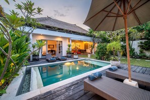 swimming pool view open space villa