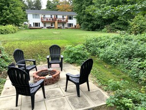 Upper fire pit near the lake.