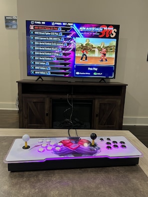 Video gaming system with 5000 games.