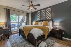 Amazingly comfortable king bed
