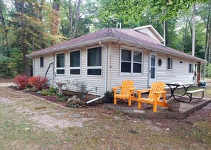 Front View- Patio overlooking the Lake
