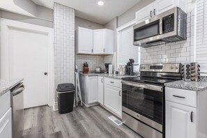 A kitchen designed for foodies who love to entertain.