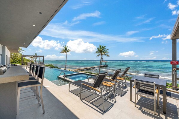 Welcome to Evolution, a single-level oceanfront home in Bodden Town along the island's south coast. 