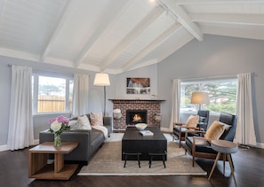 Formal Living Room with Gas Fireplace
