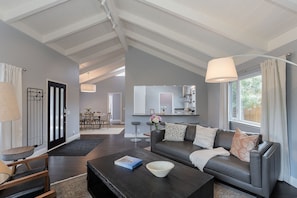 Formal Living Room with Gas Fireplace