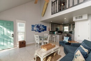 Open concept living, dining and kitchen to entertain family and friends while cooking or enjoying game night