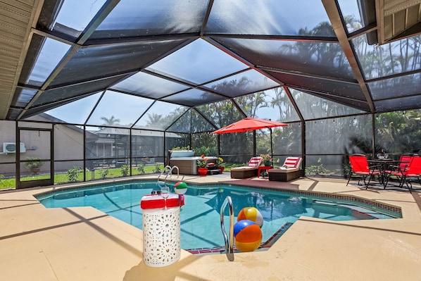Heated pool December through March.
