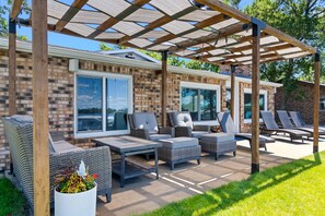 Hang out all day under the new pergola.