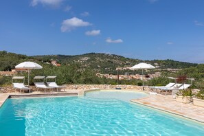 Pool and sky views