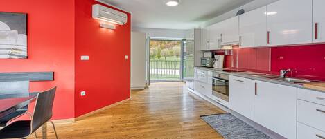 Kitchen and dining area