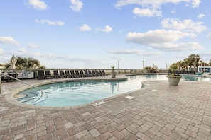 Meander to the Tiki bar for a drink or go for a dip in the indoor and outdoor pools, hot tubs, and a 200-foot-long lazy river.