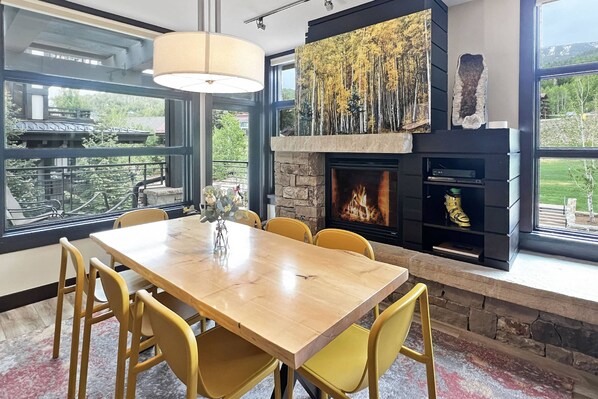You will love all the natural light and views of Snowmass Mountain from the living room!