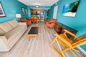 Large Living Area with Views of the Ocean, Beautifully Decorated