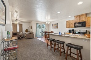 Home 1: Charming Kitchen, Dining and Living Space