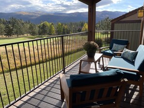 Comfortable Deck Seating and Views